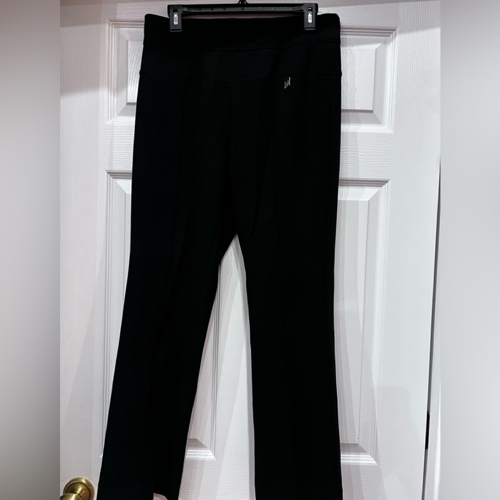 Anne Klein Elastic waist straight leg pleated pants size PL